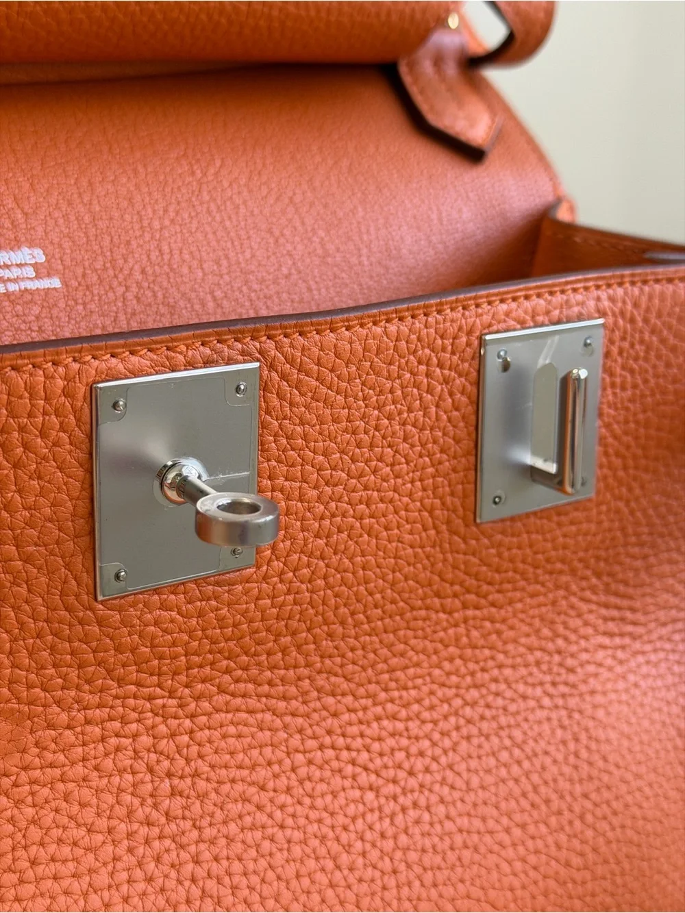 Hermes Orange Jypsiere Bag Clemence 28
